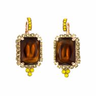 Cercei Yellow Brick Road placati cu aur 24K - 1411/1-116RG6
