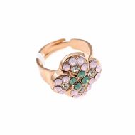Inel Pina Colada placat cu aur 24K | 7319-1063RG