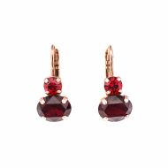 Cercei Lady In Red placati cu aur 24K | 1462-1070RG6