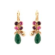 Cercei Luck placati cu aur 24K | 1004-1033RG6