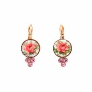 Cercei Pina Colada placati cu aur 24K | 1018-2091RG6