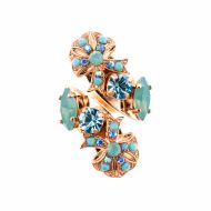 Inel Cindy placat cu aur 24K | 7088-2677RG