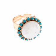 Inel Zanzibar placat cu aur 24K | 7300-M1081RG