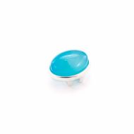 Charm cu piatra semipretioasa Agat Blue Sky interschimbabil pentru bratarile din piele Magic Bracelet - 1910534