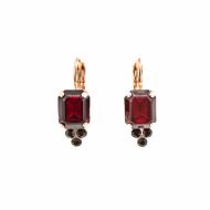 Cercei Poppy placati cu aur 24K - 1009-208208RG6