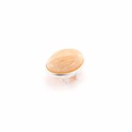 Charm cu piatra semipretioasa Amazonit Beige interschimbabil pentru bratarile din piele Magic Bracelet - 1910534