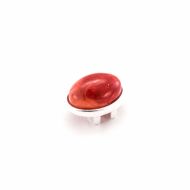 Charm cu piatra semipretioasa Howlite Rose interschimbabil pentru bratarile din piele Magic Bracelet - 1910534