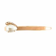 Agrafa de par Crystal Pearl's placata cu aur 24K | 9011-M48001RG
