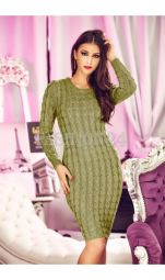 Rochie Eleganta Khaki Sensitive