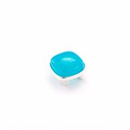 Charm cu piatra semipretioasa Agat Blue Sky interschimbabil pentru bratarile din piele Magic Bracelet - 1910536