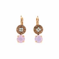 Cercei Tiara Day placati cu aur 24K - 1158-2333RG6