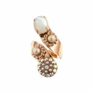 Inel Seashell placat cu aur 24K - 7416-M1201RG