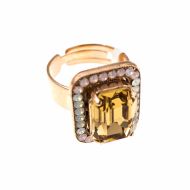 Inel Tiara Day placat cu aur 24K - 7107-2333RG