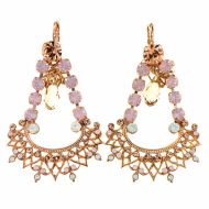 Cercei Tiara Day placati cu aur 24K - 1422/1-2333RG6