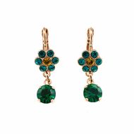 Cercei Selene placati cu aur 24K | 1173/3-1086RG6