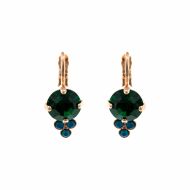 Cercei Selene placati cu aur 24K - 1010-1086RG6