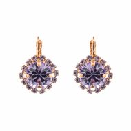 Cercei Violet placati cu aur 24K - 1137/1-371371RG6