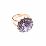 Inel Violet placat cu aur 24K - 7023-371371RG