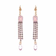 Cercei Violet placati cu aur 24K | 1518/1-371371RG1