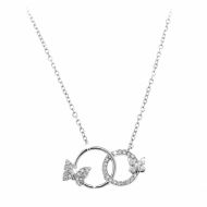 Colier Argint 925 Butterflies Flying to Infinity