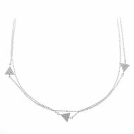 Colier Argint 925 Long - Glowing Triangles