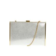 Clutch argintiu, dreptunghiular
