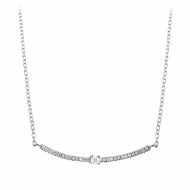 Colier Argint 925 Zirconia Crystals Bar