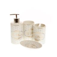 Set portelan cu buline, accesorii baie