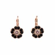Cercei Black Velvet placati cu aur 24K | 1220-1073RG6