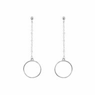 Cercei Argint 925 Hanging Simple Circles