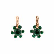 Cercei Emerald placati cu aur 24K | 1090/3-205205RG6