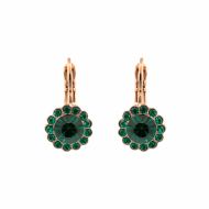 Cercei Emerald placati cu aur 24K | 1133-205205RG6