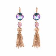 Cercei St. Lucia placati cu aur 24K | 1423/5-1107RG6
