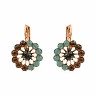 Cercei Forget-me-not placati cu aur 24K | 1195/1-1329RG6