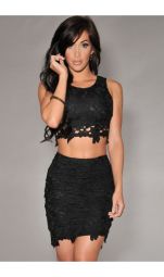 Compleu Elegant Black Lace