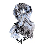 Esarfa cu modele zig-zag