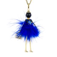 Bambola in Stile Moscovita-Lux-Electric Blue