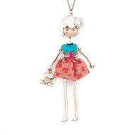 Bambola da Chile-Turquoise-Pink
