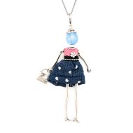 Bambola in Stile Genova-Blue-Pink