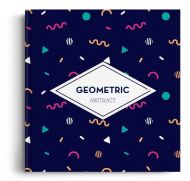 Fotocarte Geometric Abstract - Standard, coperta moale - Patrat mediu (20x20 cm)