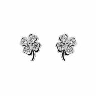 Cercei Argint 925 CZ Lucky Clovers