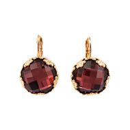 Cercei Lady In Red placati cu aur 24K | 1374-515ARG6