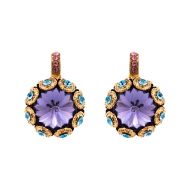 Cercei Cotton Candy placati cu aur 24K | 1386-144RG6