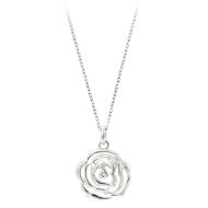 Pandantiv cu lant Argint 925 Silver Rose Flower