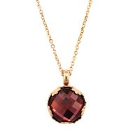 Pandantiv cu lant Lady In Red placat cu aur 24K | 5323/2-515ARG