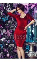 Rochie De Ocazie Bordo Luxurious