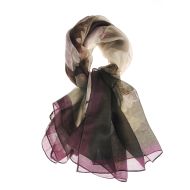 Esarfa matase, model floral