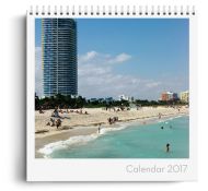 Calendar personalizat - White Poly - Calendar de perete cu spirala metalica si agatatoare - Panoramic mediu (29x21 cm)