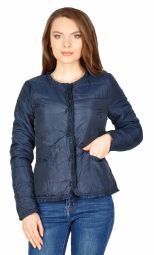 Jacheta casual bleumarin fara guler 17237 BM