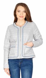 Jacheta scurta gri cu buzunare 17060 G